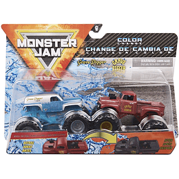 Monster Jam Vehiculo Metalico Grave Digger Vs Grave Digger