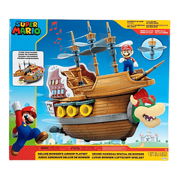 Nintendo Set Figura Super Mario Bros Aeronave Deluxe Bowser
