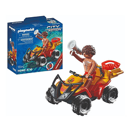 Playmobil City Action Cuatriciclo Patrulla De Playa Pm71040