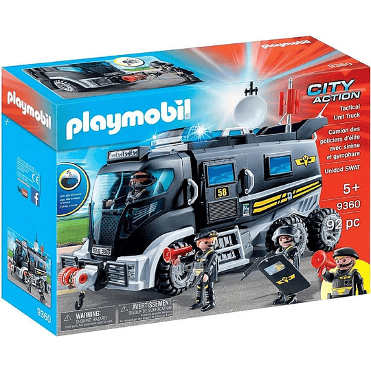 Playmobil Vehiculo Con Luz Led Y Modulo De Sonido 9360