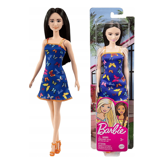 Barbie Muñeca Vestido Mariposa Azul Hbv06