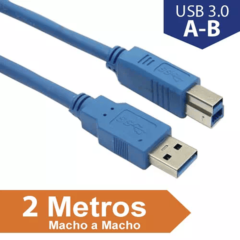 CABLE DE EXTENSIÓN PASIVO USB 3.0 A-B 2.0 METROS
