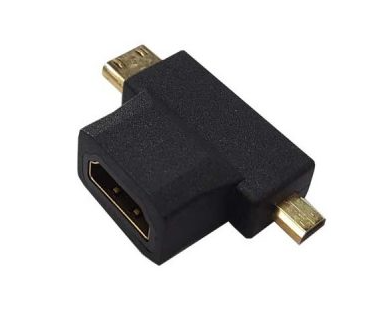 Adaptador Micro / Mini HDMI macho a HDMI hembra
