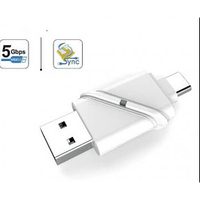 LECTOR DE MEMORIA MICRO SD A USB Y USB TIPO C
