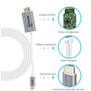 CABLE USB-C/M 3.1 A HDMI 4K, 1.8MTS, CONECTOR METALICO, GRIS