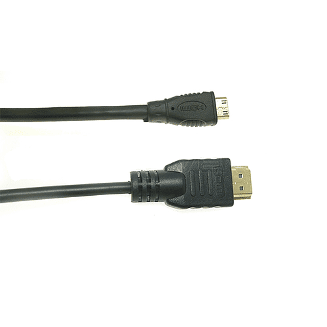 CABLE MINI HDMI A HDMI 1,8M. M/M, V1.3, CONEC. BAÑADOS EN ORO 
