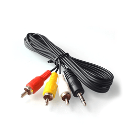 Cable Plug de 3,5mm a 3 Rca Audio y Video