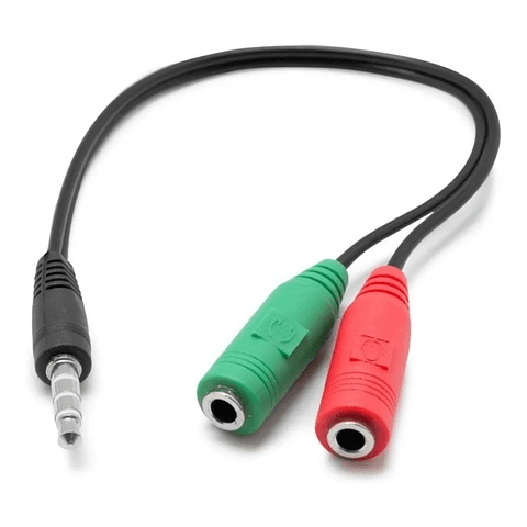 Cable de audio 3,5mm macho a microfono y audifono