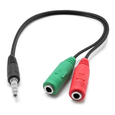 Cable de audio 3,5mm macho a microfono y audifono 