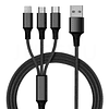 CABLE USB 3 EN 1 USB C, LIGHTNING, MICRO USB