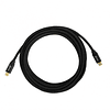 CABLE USB-C A USB-C 3.1, 10GBPS, 3MTS, CONECTOR METALICO, NEGRO