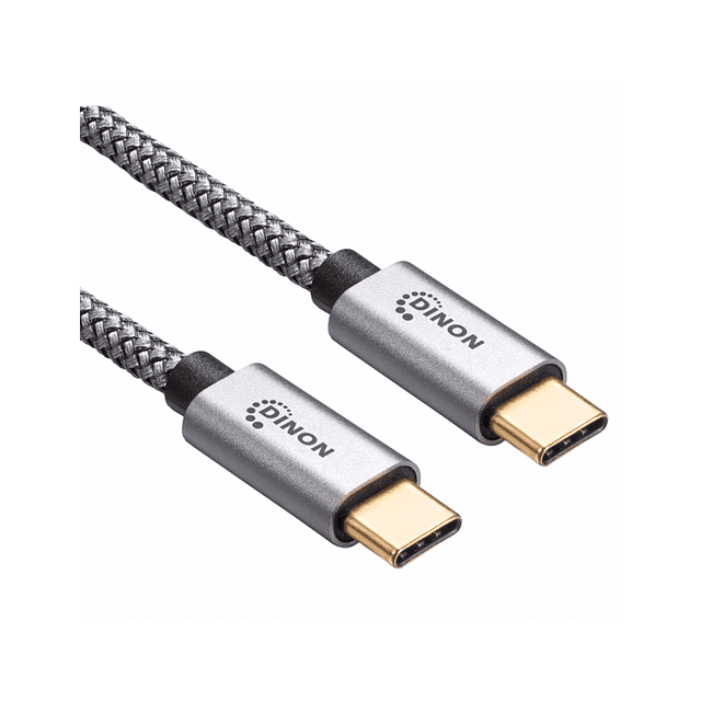 CABLE USB-C A USB-C 3.1, 10GBPS, 3MTS, CONECTOR METALICO, GRIS