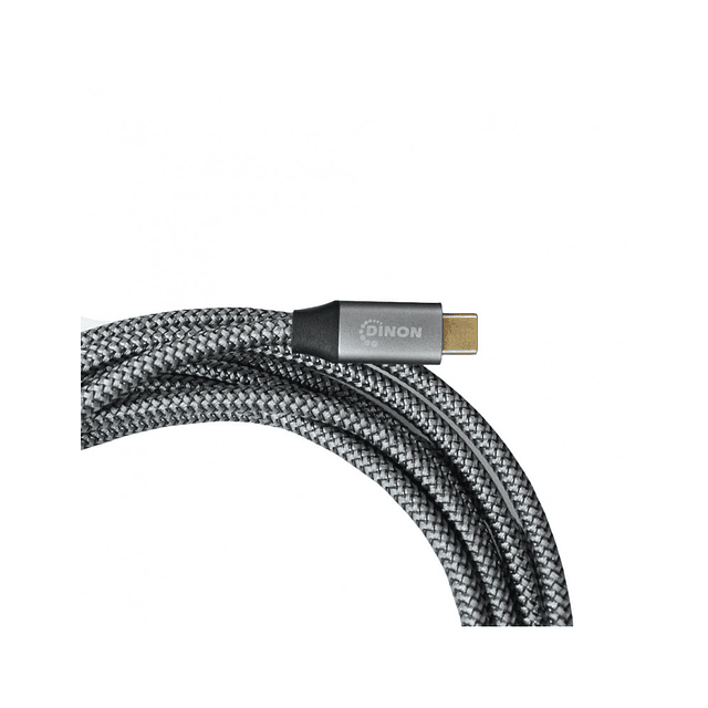 CABLE USB-C A USB-C 3.1, 10GBPS, 1.8MTS, CONECTOR METALICO, GRIS