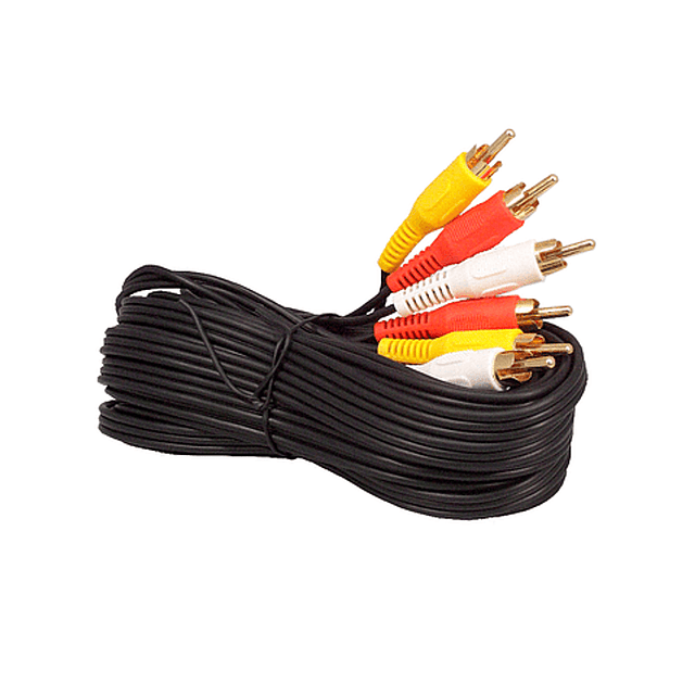 CABLE PREMIUM RCA AUDIO Y VIDEO 5 METROS