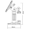 SOPORTE PARA PARLANTES 360° (2 UNID) BLANCO.