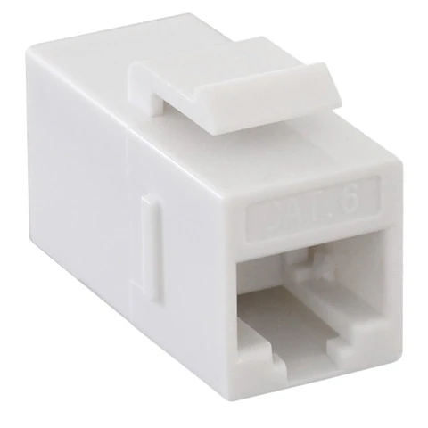 RiteAV décoratifs 1 gang Cat6 plaque murale, ra wp uni ks D1G C6 GYWH 2P