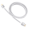  CABLE HDMI 1,8M. M/M, 2.1/8K, 120HZ, MESH, BLANCO, CONECTORES BAÑO ORO