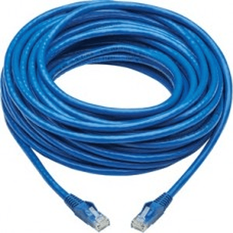 Cable de red patch utp 40m categoría 6 cat6 color azul