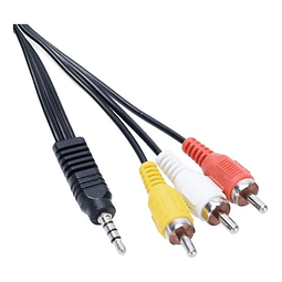 Cable miniplug 3,5 a Rca para camaras