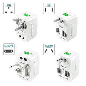 ADAPTADOR ENCHUFE VIAJERO INTERNACIONAL