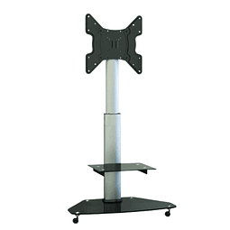 Soporte para tv lcd led tipo pedestal 27-55", vmax 400x400, 1 bandeja, 40kg. 