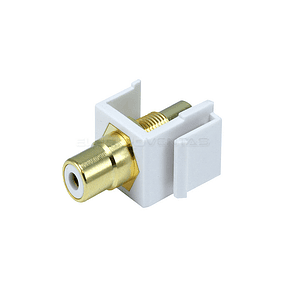 MODULO RCA H/H BLANCO PARA PLACA DE MURO