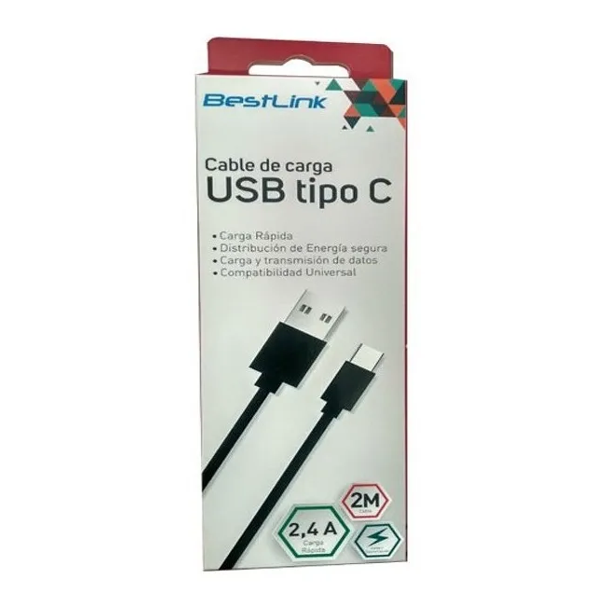 Cable USB C a USB-C de 2m Carga Rapida y Datos Cargador Rapido