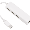 ADAPTADOR HUB USB-C 3.1 ETHERNET RED LAN RJ45 10/100 + 3 USB 2.0