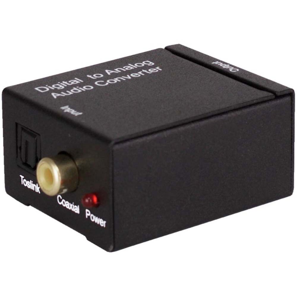 ADAPTADOR AUDIO OPTICO DIGITAL COAXIAL A RCA STEREO