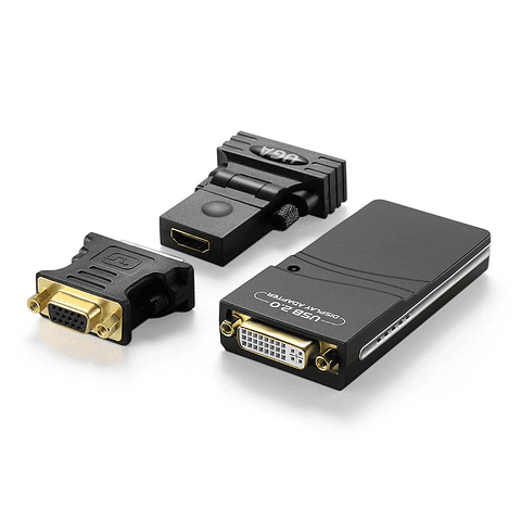 CONVERSOR DE VIDEO USB 2.0 A DVI VGA HDMI