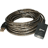 Cable USB 2.0 extensión activa de 15m, con repetidor de señal M/H.