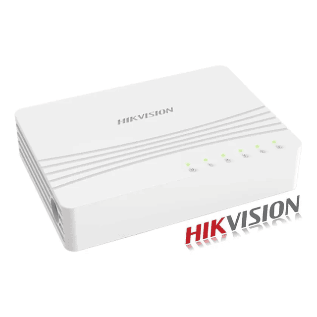 SWITCH RED RJ45 5 PUERTOS HIKVISION 10/100 MBPS 