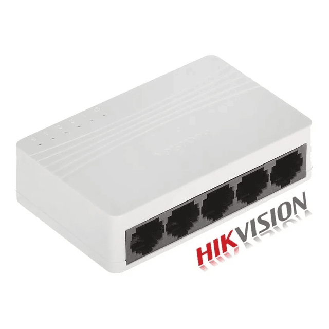 SWITCH RED RJ45 5 PUERTOS HIKVISION 10/100 MBPS 