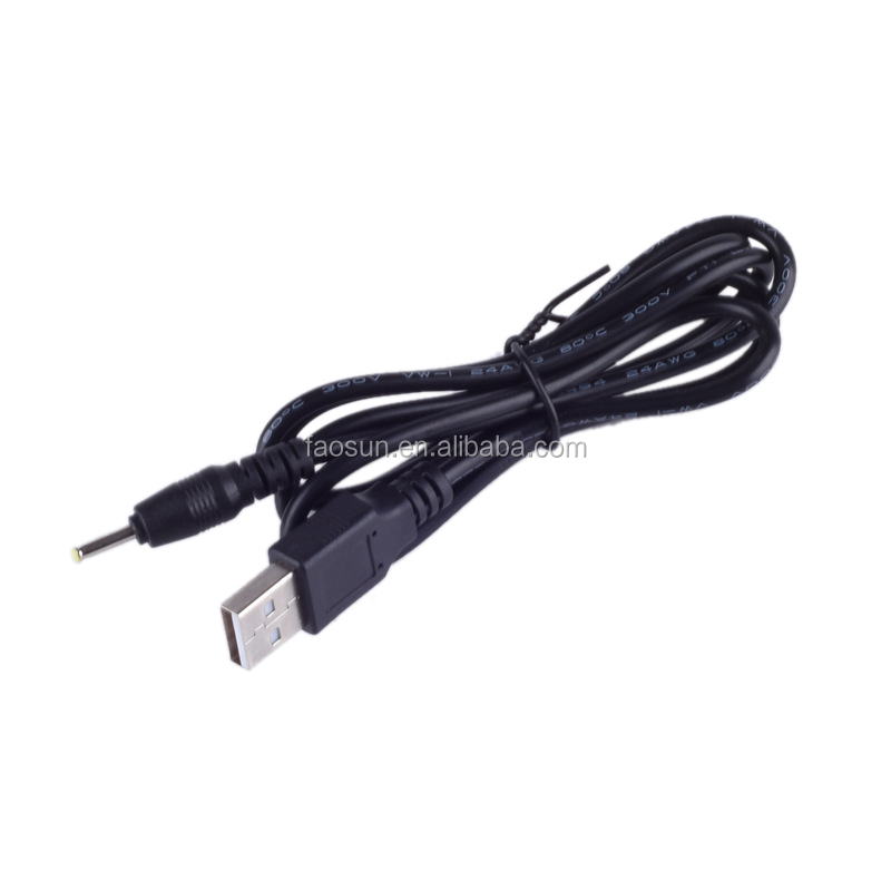 CABLE USB A CONECTOR DC2.5 CORRIENTE 70CM