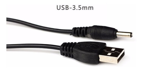 CABLE USB A CONECTOR DC3.5 CORRIENTE 50CM