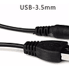 CABLE USB A CONECTOR DC3.5 CORRIENTE 50CM