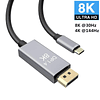 CABLE USB C A DISPLAY PORT 4K 60HZ 2 M NEGRO