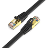 PATCH CORD CAT7 2M CABLE FLAT COLOR NEGRO