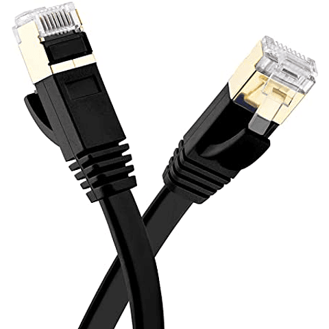 PATCH CORD CAT7 2M CABLE FLAT COLOR NEGRO