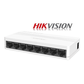 SWITCH RED RJ45 8 PUERTOS HIKVISION 10/100 MBPS 