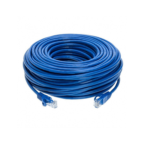 Cable de red patch utp 100m, cat6 azul, cca, 26awg 
