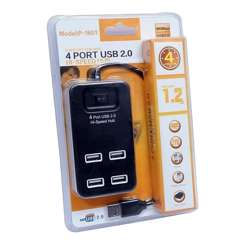 Hub USB 2.0 4 puertos
