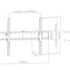 SOPORTE TV FIJO CON INCLINACIÓN 32" A 70" VESA MÁX 600X400, HASTA 40KG