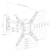 SOPORTE TV DE PARED CON BRAZO ARTICULADO Y CON INCLINACIÓN DE 14" A 55" HASTA 30KG