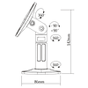 PACK X2 SOPORTE PARLANTE SATELITAL TECHO Y/O MURO REGULABLE 360°