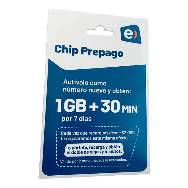 CHIP PREPAGO ENTEL