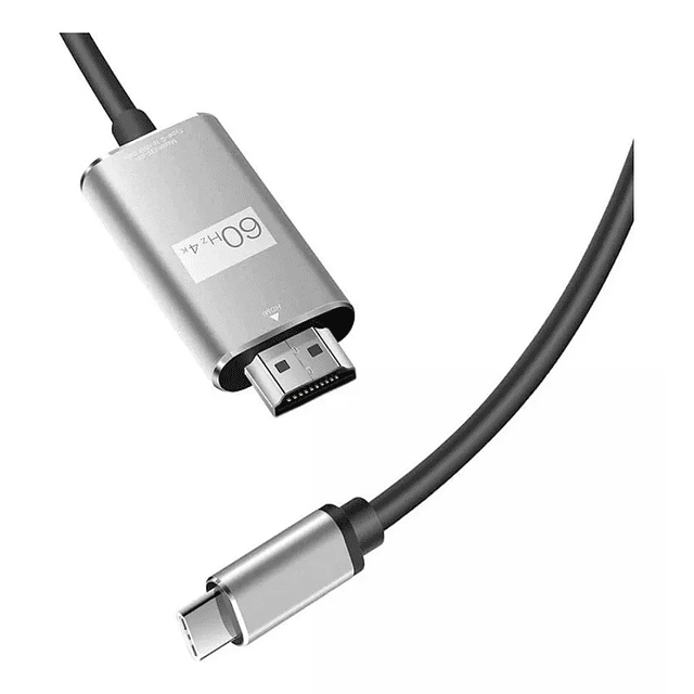CABLE USB-C/M 3.1 A HDMI 4K, 1.8MTS, CONECTOR METALICO,