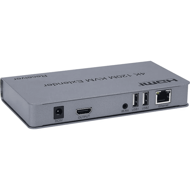 EXTENSOR KVM HDMI Y USB SOBRE CABLE DE RED RJ45 UTP, HASTA 120 METROS 1080p 60HZ.
