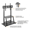 SOPORTE PANTALLA MOVIL INTERACTIVA 37-100", 150KG, VESA MAX. 800X600