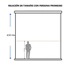 TELÓN ELÉCTRICO PREMIUM TENSIONADO 6,00 X 4,50 (300") C/REMOTO 4:3
